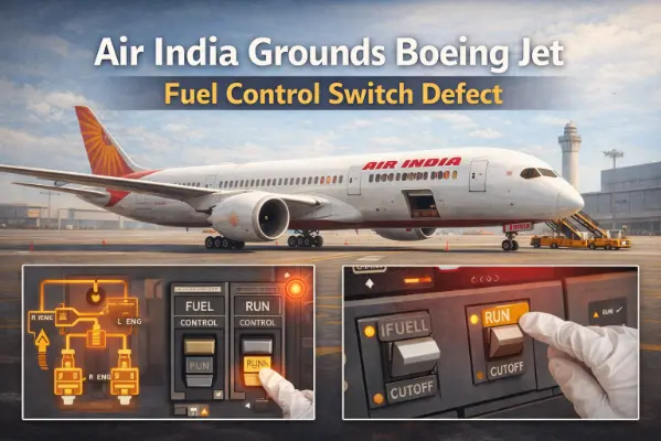 Air India Grounds Boeing 787 Dreamliner After Pilot Flags Potential Fuel Control Switch Defect