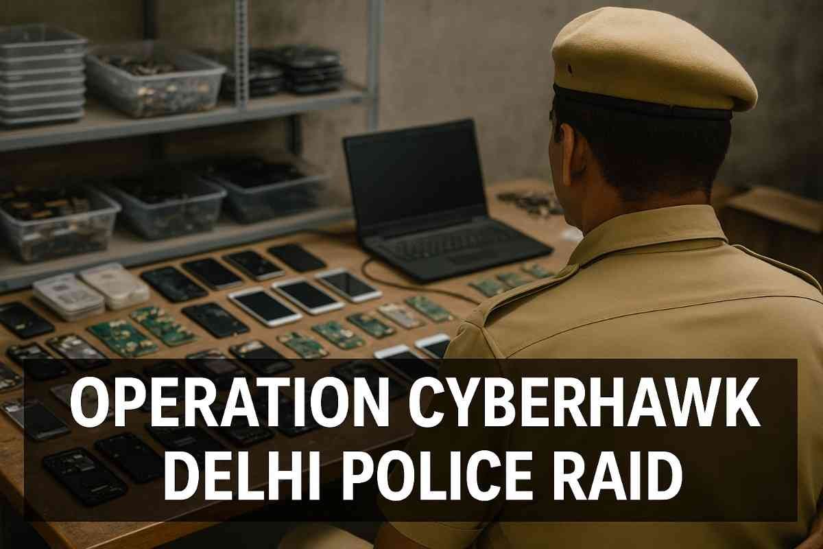 दिल्ली पुलिस का ऑपरेशन साइबरहॉक: करोल बाग में फर्जी मोबाइल फैक्ट्री का भंडाफोड़ | पूरी जानकारी