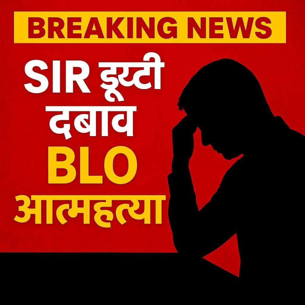 SIR ड्यूटी के दबाव में BLO की आत्महत्या | काम के टारगेट पर उठे सवाल