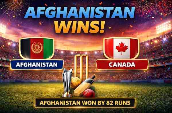 Afghanistan vs Canada Live Score and Match Updates