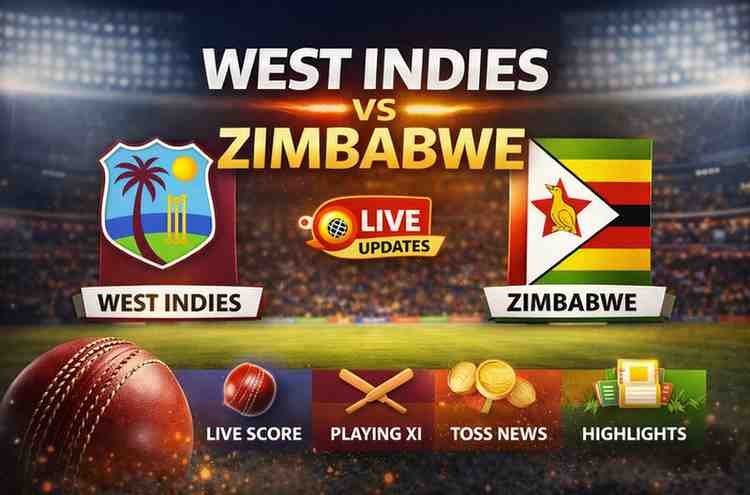 West Indies vs Zimbabwe Match Updates and Live Score