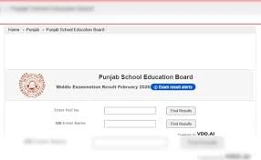 PSEB Class 8 Result 2026: Private Schools Dominate Jalandhar Merit List